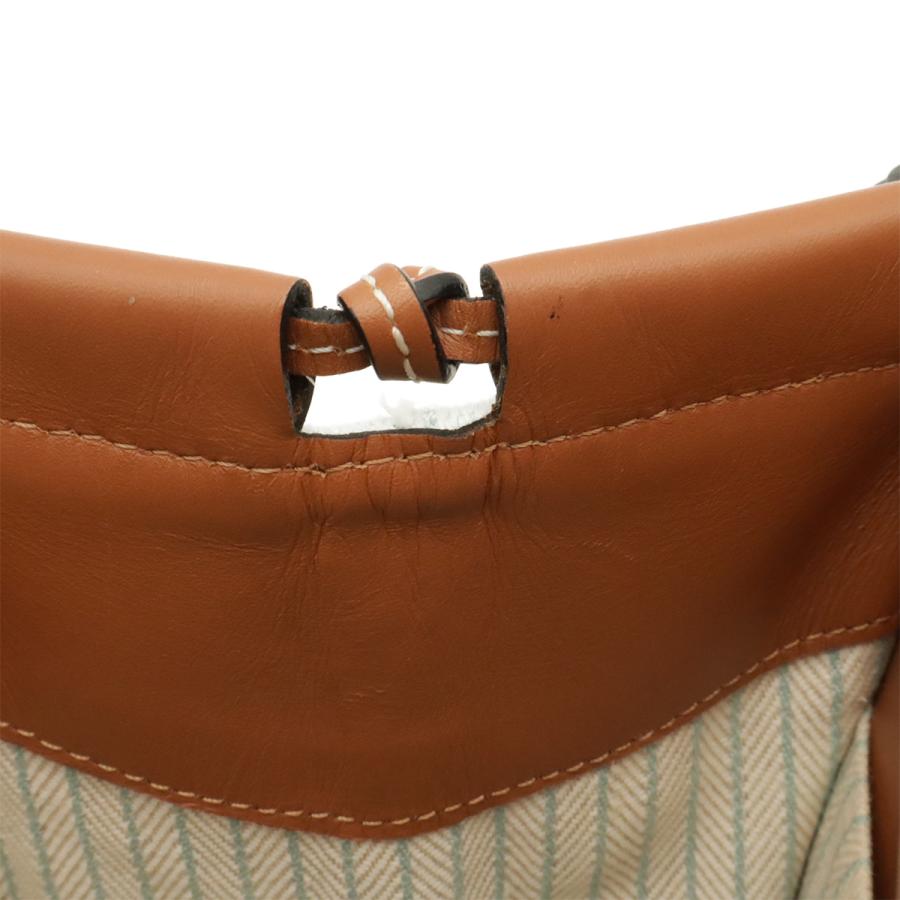 LOEWE ロエベ クッショントート ミディアム アナグラム トートバッグ ショルダーバッグ 肩掛け キャンバス レザー ライトグリーン | LOEWE | 08