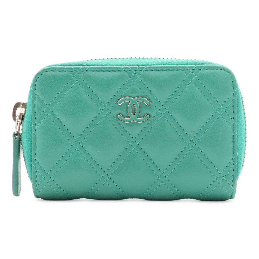 CHANEL シャネル マトラッセ ココマーク ジップ コインパース ラウンドファスナーコインケース 小銭入れ ラムスキン レザー | CHANEL