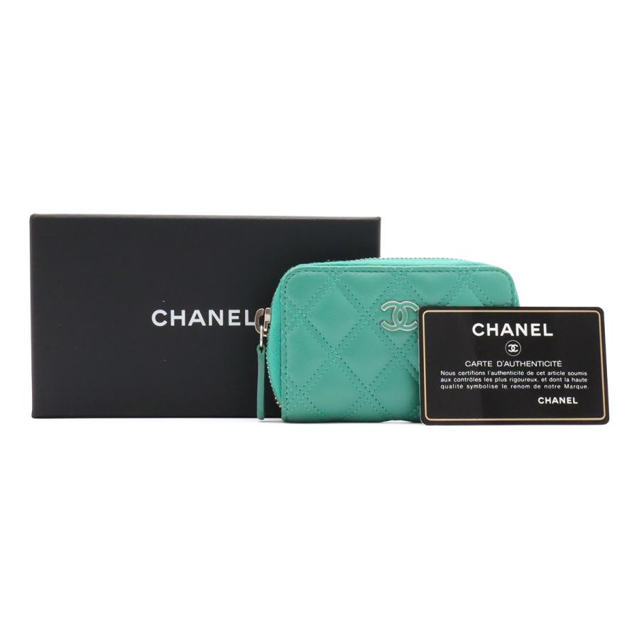CHANEL シャネル マトラッセ ココマーク ジップ コインパース ラウンドファスナーコインケース 小銭入れ ラムスキン レザー | CHANEL | 08