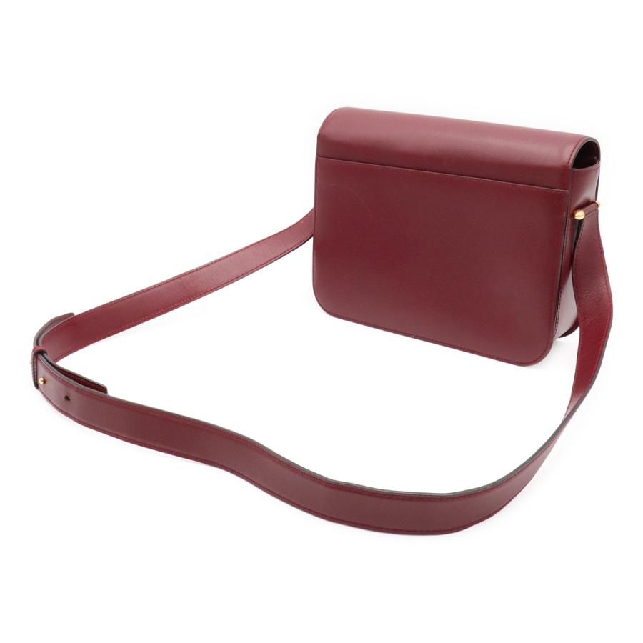 Cartier カルティエ マストライン マスト ドゥ カルティエ ショルダーバッグ ワンショルダー セミショルダー レザー ボルドー 赤 | Cartier | 01