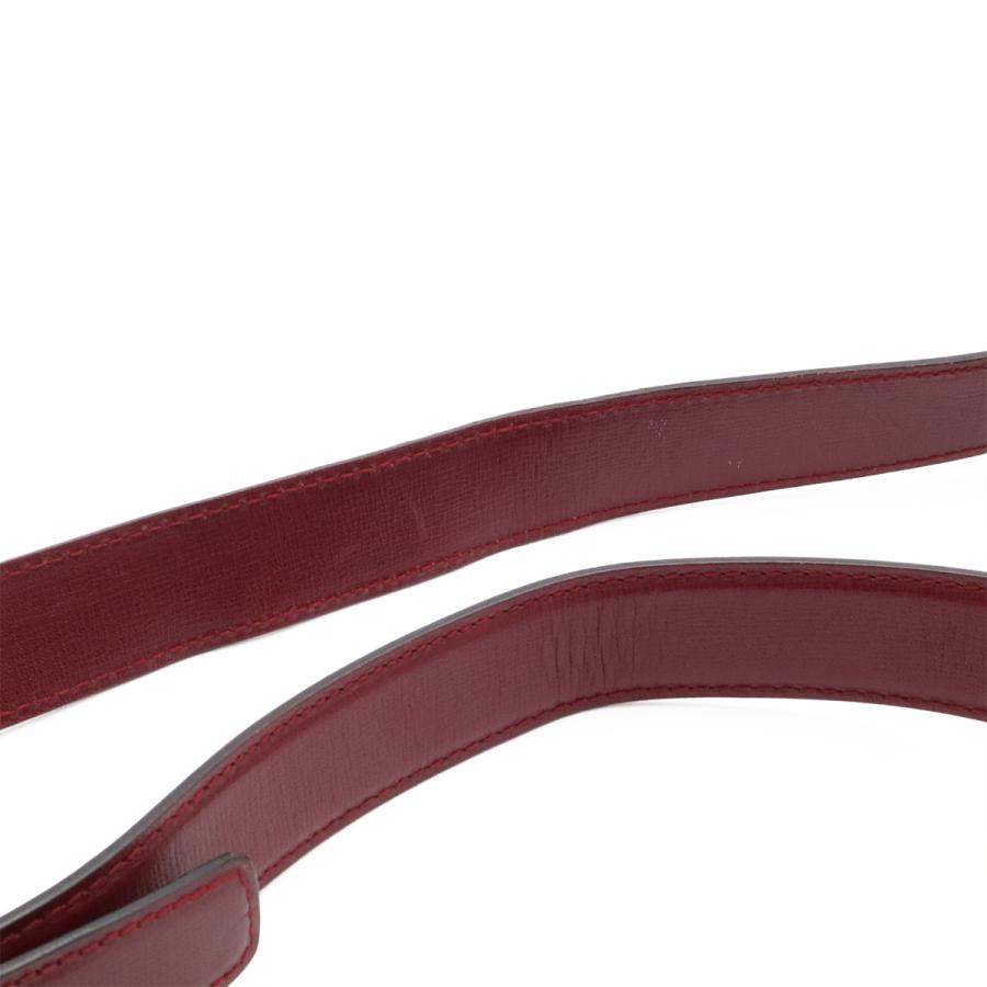 Cartier カルティエ マストライン マスト ドゥ カルティエ ショルダーバッグ ワンショルダー セミショルダー レザー ボルドー 赤 | Cartier | 03