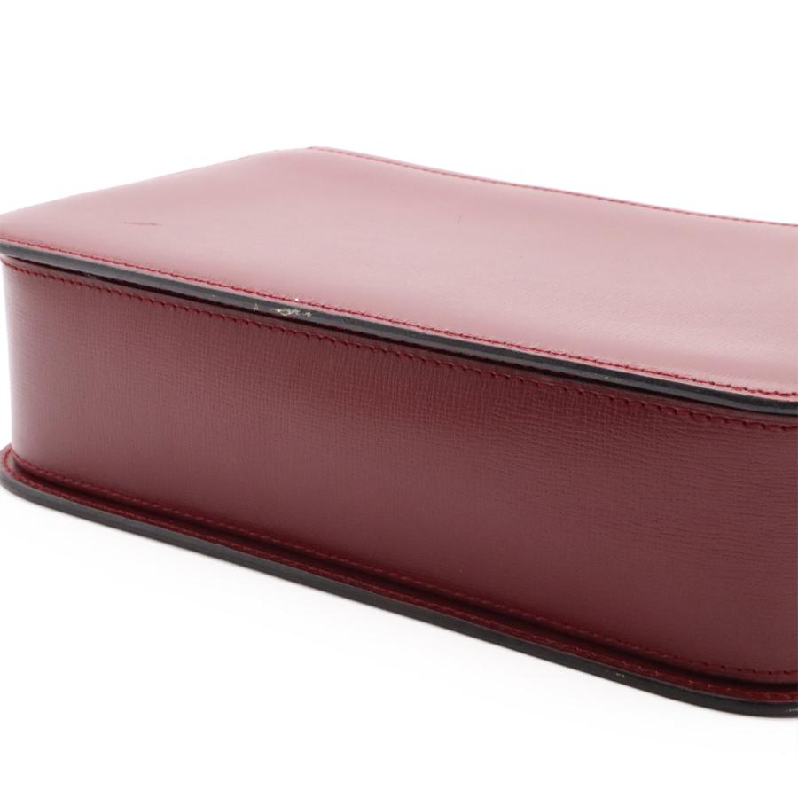 Cartier カルティエ マストライン マスト ドゥ カルティエ ショルダーバッグ ワンショルダー セミショルダー レザー ボルドー 赤 | Cartier | 04