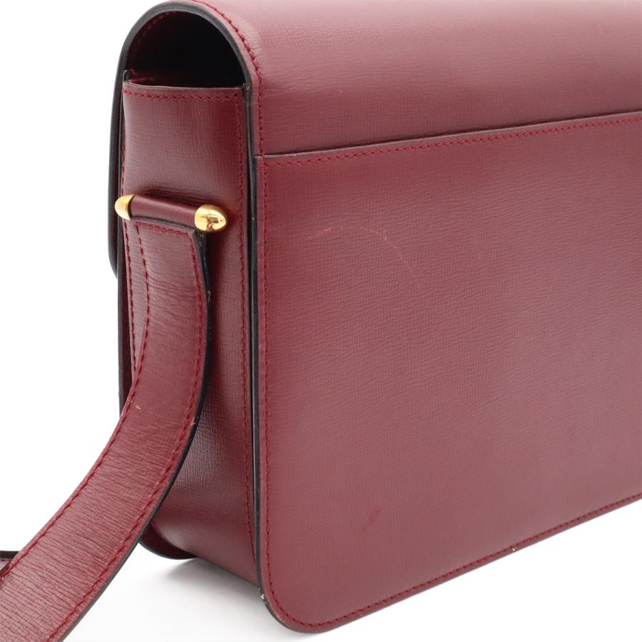 Cartier カルティエ マストライン マスト ドゥ カルティエ ショルダーバッグ ワンショルダー セミショルダー レザー ボルドー 赤 | Cartier | 05
