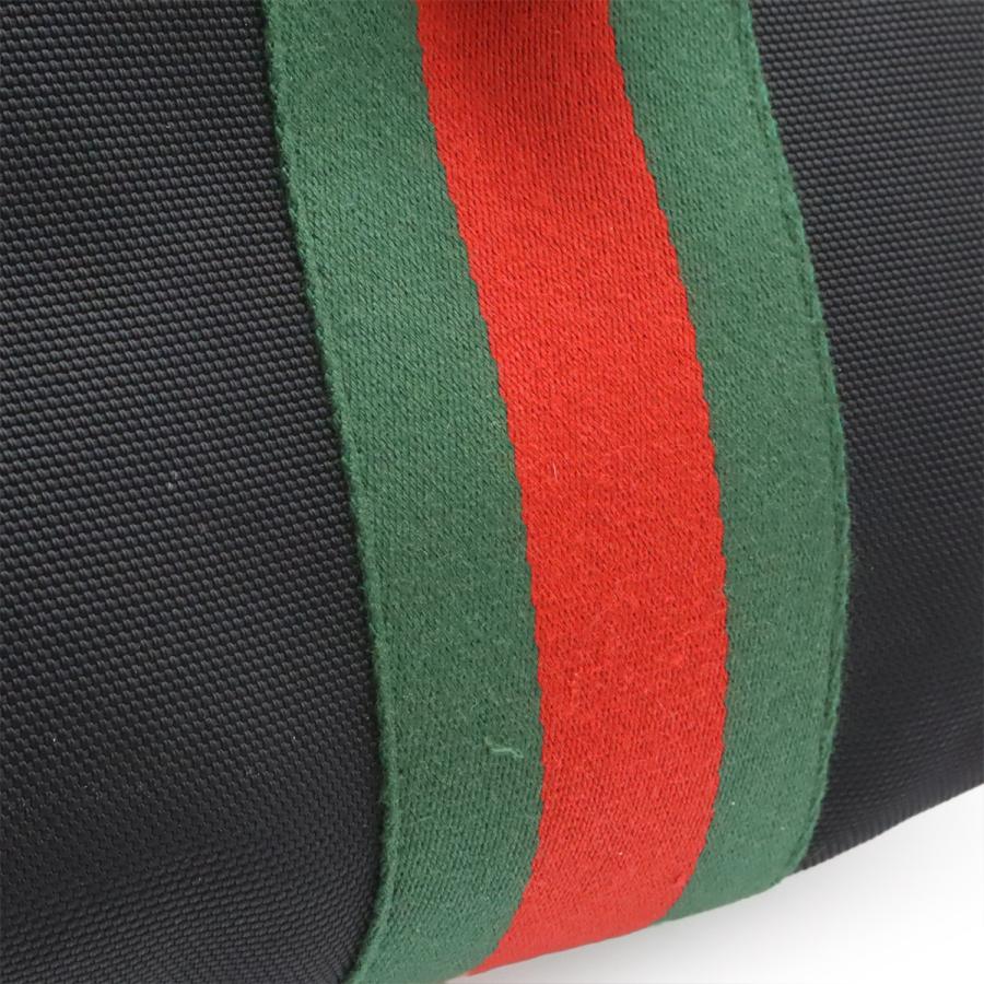 GUCCI グッチ バンド テクノキャンバス ウェブライン シェリー バックパック リュックサック レザー ブラック 黒 グリーン レッド 337075 | GUCCI | 08