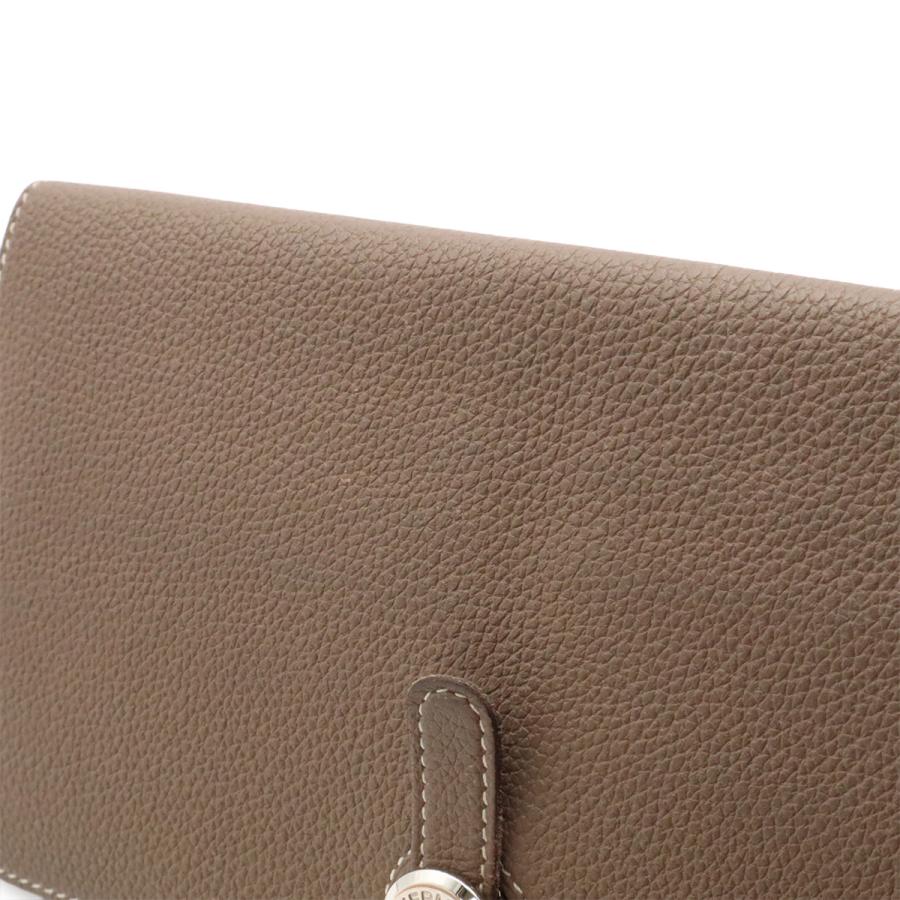 HERMES エルメス ドゴンレクトヴェルソ ドゴンロング 2つ折長財布 二つ折り長財布 トゴ レザー エトゥープ グレージュ シルバー金具 | HERMES | 05