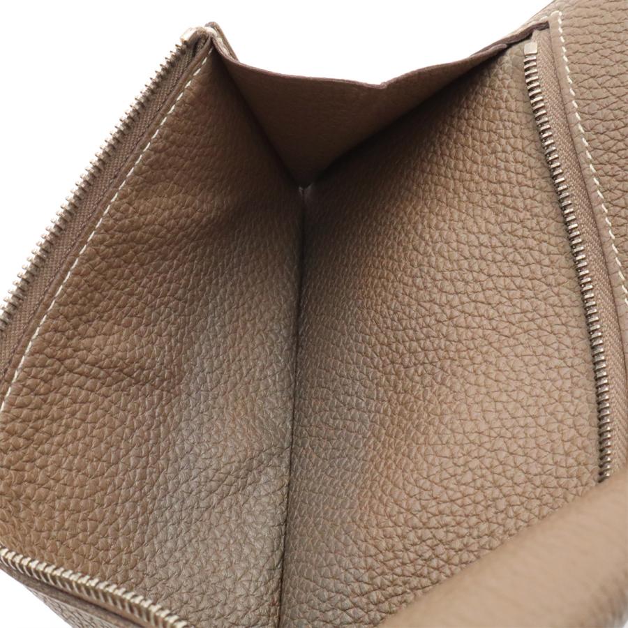 HERMES エルメス ドゴンレクトヴェルソ ドゴンロング 2つ折長財布 二つ折り長財布 トゴ レザー エトゥープ グレージュ シルバー金具 | HERMES | 08