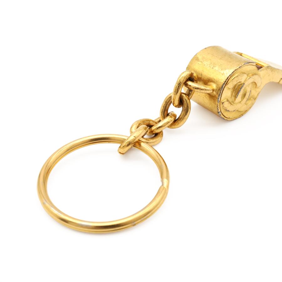 CHANEL シャネル ホイッスル 笛 ココマーク CCマーク ヴィンテージ キーリング キーホルダー バッグチャーム GP ゴールド 96P | CHANEL | 04