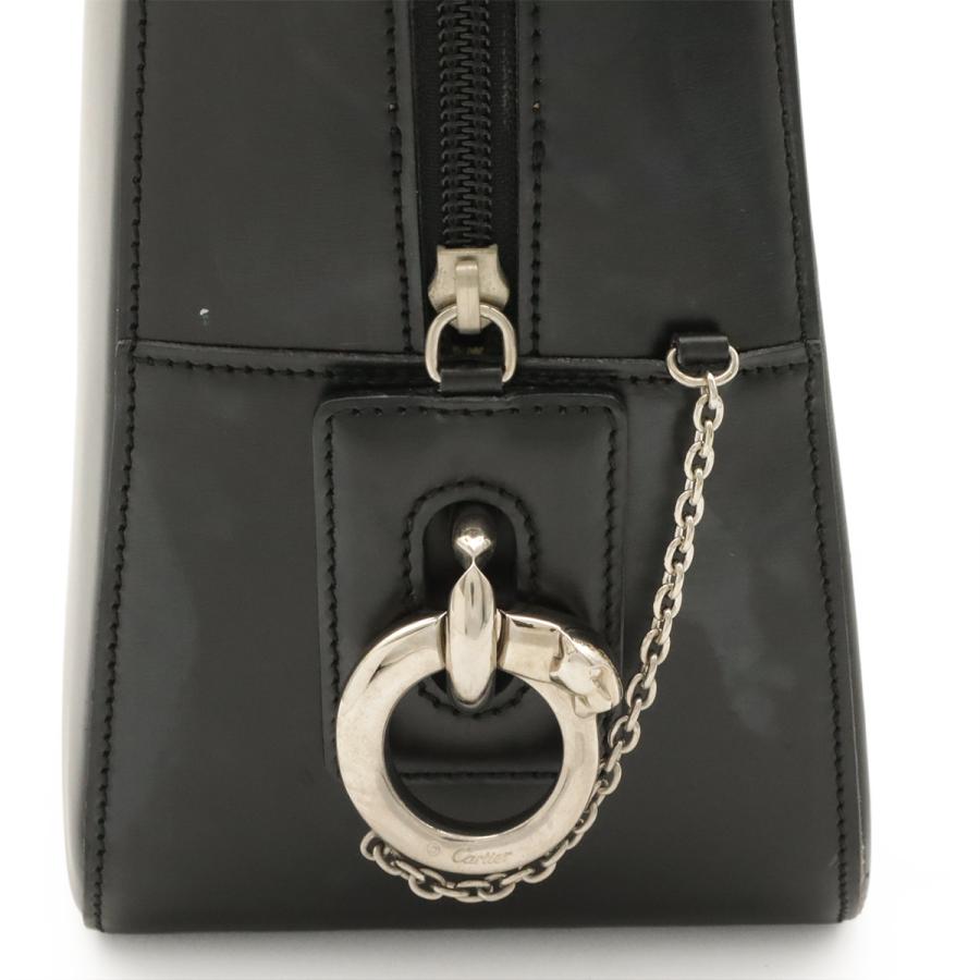 Cartier カルティエ パンテール ハンドバッグ トートバッグ レザー ブラック 黒 シルバー金具 | Cartier | 06