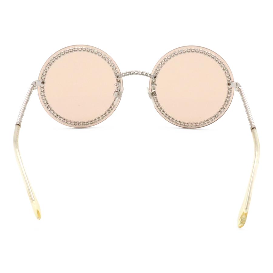 CHANEL シャネル グラスチェーン サングラス ラウンドシェイプ アイウェア 丸型 ブラウン シルバー金具 58□18 135 4245 | CHANEL | 03