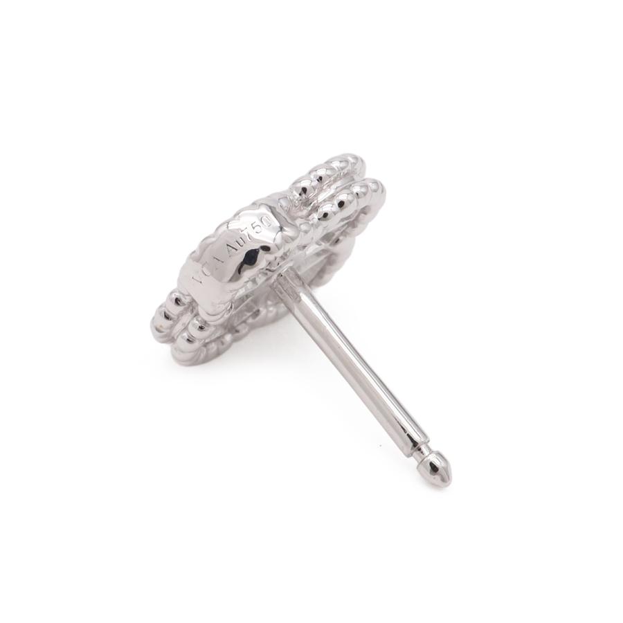 Van Cleef & Arpels ヴァン クリーフ & アーペル スウィートアルハンブラ ピアス K18WG D0.16ct 24PD VCARO85500 | Van Cleef ＆ Arpels | 05