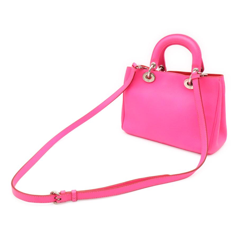 Christian Dior クリスチャン ディオール ディオリッシモ ミニ ハンドバッグ 2WAY ショルダーバッグ 斜め掛け レザー ピンク | Christian Dior | 01