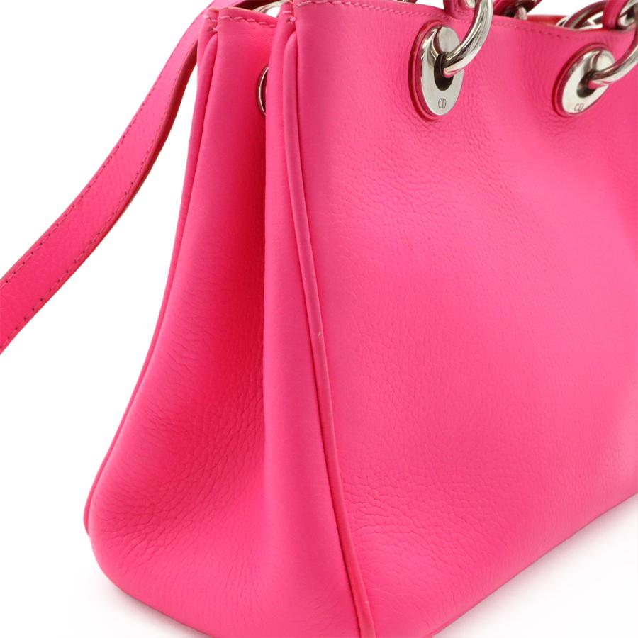 Christian Dior クリスチャン ディオール ディオリッシモ ミニ ハンドバッグ 2WAY ショルダーバッグ 斜め掛け レザー ピンク | Christian Dior | 05