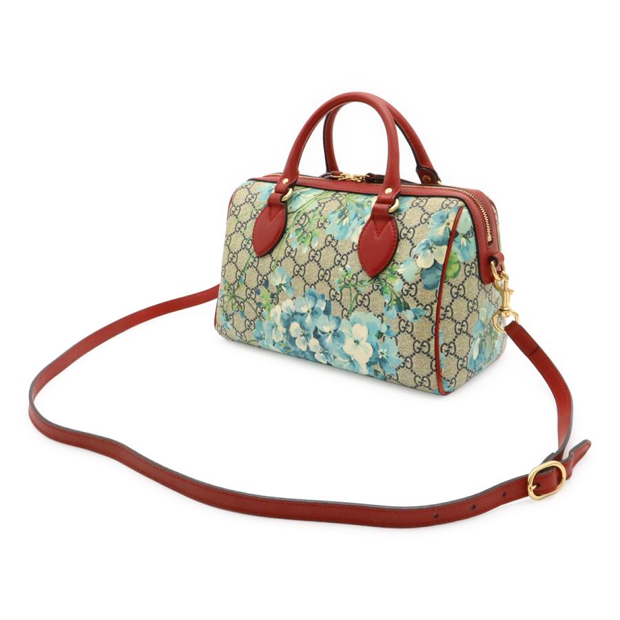 GUCCI グッチ GGブルームス GGスプリーム ハンドバッグ ミニボストンバッグ 2WAY ショルダーバッグ PVC フラワー 花柄 ベージュ レッド | GUCCI | 01