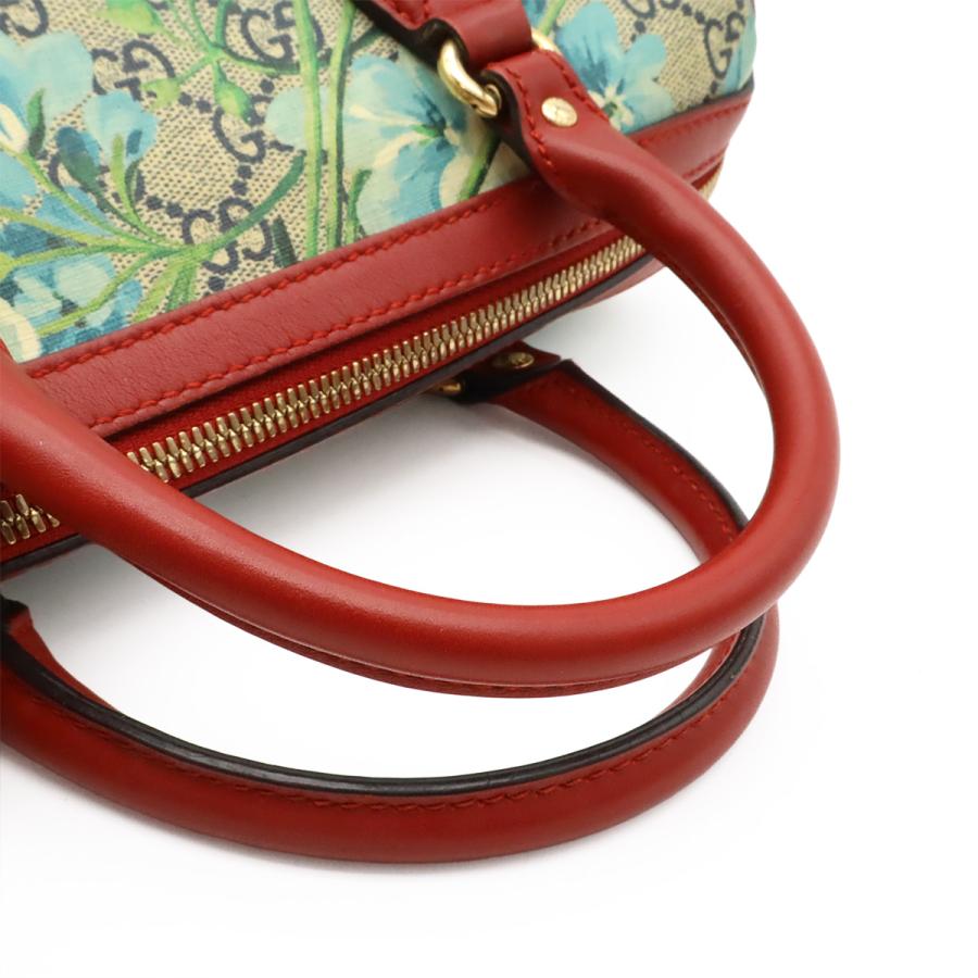 GUCCI グッチ GGブルームス GGスプリーム ハンドバッグ ミニボストンバッグ 2WAY ショルダーバッグ PVC フラワー 花柄 ベージュ レッド | GUCCI | 03