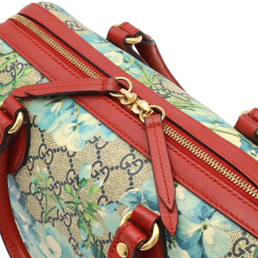 GUCCI グッチ GGブルームス GGスプリーム ハンドバッグ ミニボストンバッグ 2WAY ショルダーバッグ PVC フラワー 花柄 ベージュ レッド | GUCCI | 04