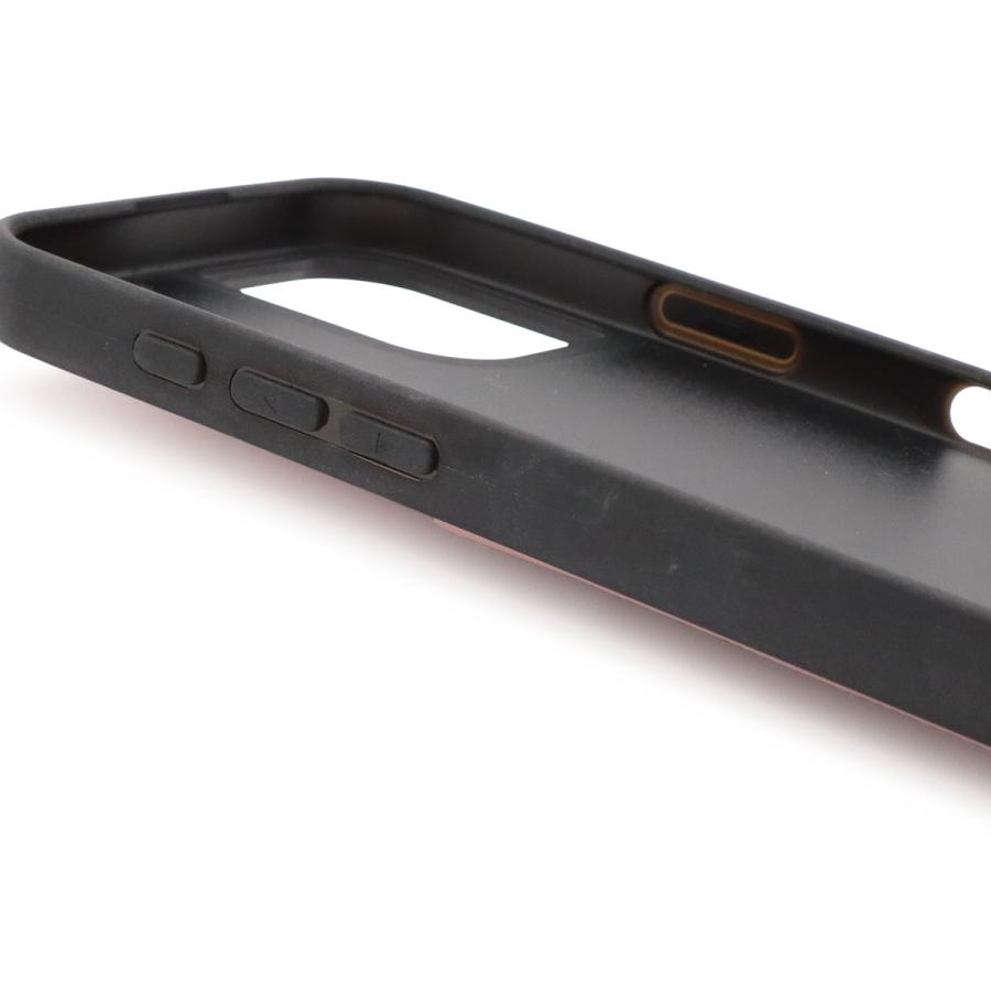 PRADA プラダ トライアングルロゴ iPhone 16用ケース スマホケース 携帯カバー サフィアーノレザー ピーチ ピンク シルバー金具 1ZH196 | PRADA | 03