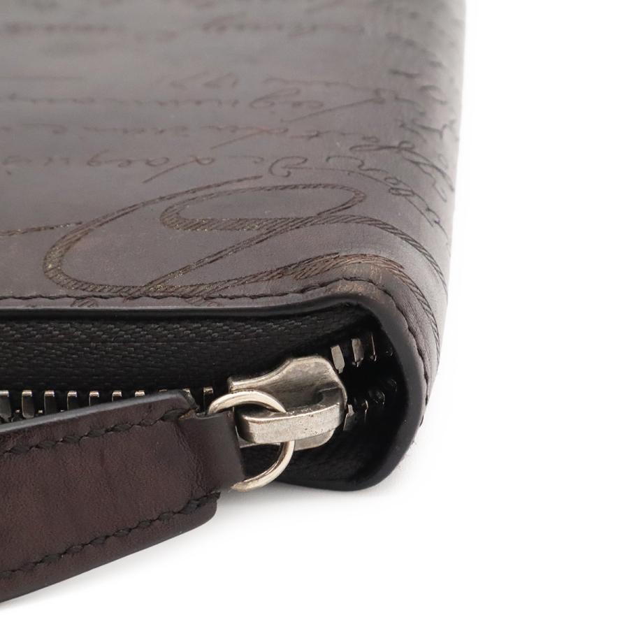 Berluti ベルルッティ カリグラフィー ロングジップウォレット ラウンドファスナー 長財布 スクリットレザー ブラック 黒 | Berluti | 03