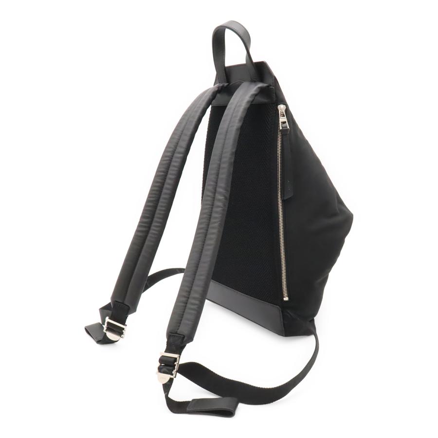 LOEWE ロエベ コンバーチブル バックパック スモール リュックサック ショルダーバッグ ナイロン レザー ブラック 黒 シルバー金具 | LOEWE | 01