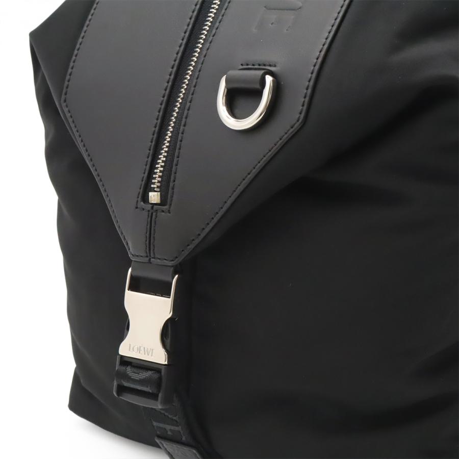 LOEWE ロエベ コンバーチブル バックパック スモール リュックサック ショルダーバッグ ナイロン レザー ブラック 黒 シルバー金具 | LOEWE | 07