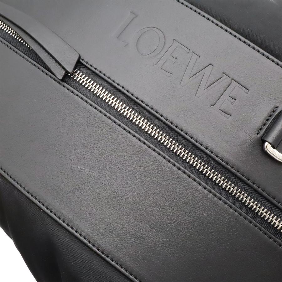 LOEWE ロエベ コンバーチブル バックパック スモール リュックサック ショルダーバッグ ナイロン レザー ブラック 黒 シルバー金具 | LOEWE | 08