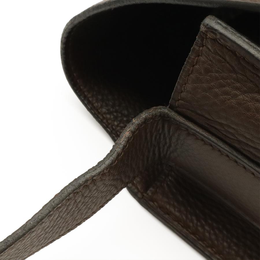 HERMES エルメス スティーブ ブザス35 ショルダーバッグ 斜め掛け トリヨンクレマンス レザー ブラウン 茶 シルバー金具  L刻印 | HERMES | 03