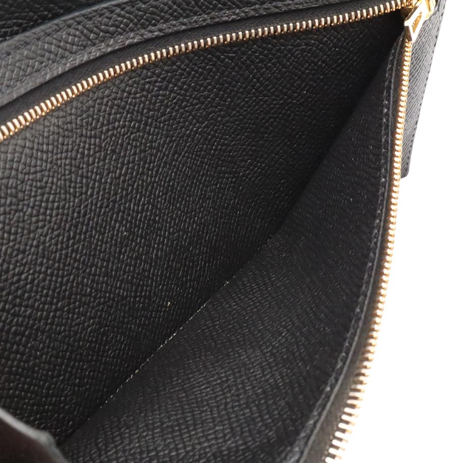 HERMES エルメス ベアンスフレ 2つ折長財布 二つ折り長財布 ヴォーエプソン レザー ブラック 黒 ゴールド金具 X刻印 | HERMES | 05