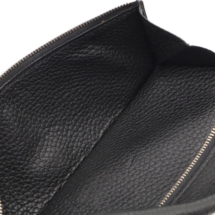 HERMES エルメス ドゴンレクトヴェルソ ドゴンロング 2つ折長財布 二つ折り長財布 トゴ レザー ブラック 黒 シルバー金具 □N刻印 | HERMES | 05
