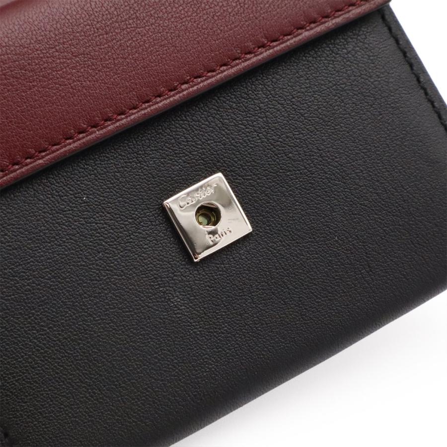 Cartier カルティエ カボション コインケース 小銭入れ コインパース カーフレザー ブラック 黒 シルバー金具 L3000571 | Cartier | 03