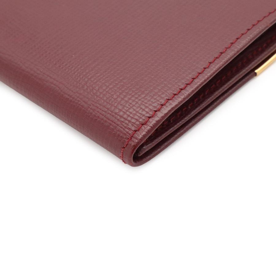Cartier カルティエ マスト ドゥ カルティエ マストライン スクエア コインケース 小銭入れ コインパース レザー ボルドー ゴールド金具 | Cartier | 02