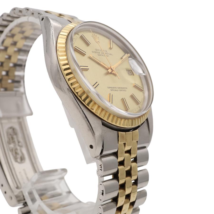 ROLEX ロレックス デイトジャスト シャンパン文字盤 SS/YG  メンズ AT オートマ 32番 腕時計 1601 | ROLEX | 04