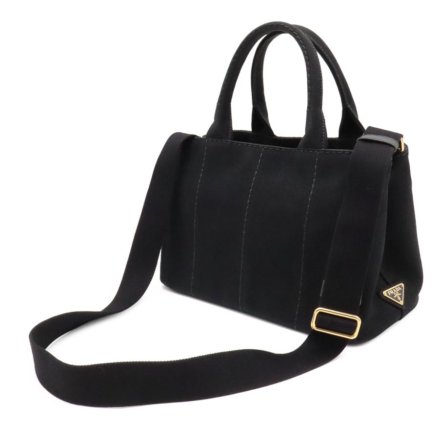 PRADA プラダ CANAPA カナパ トートバッグ ハンドバッグ 2WAY ショルダーバッグ キャンバス NERO 黒 ブラック ゴールド金具 B2439G | PRADA | 01