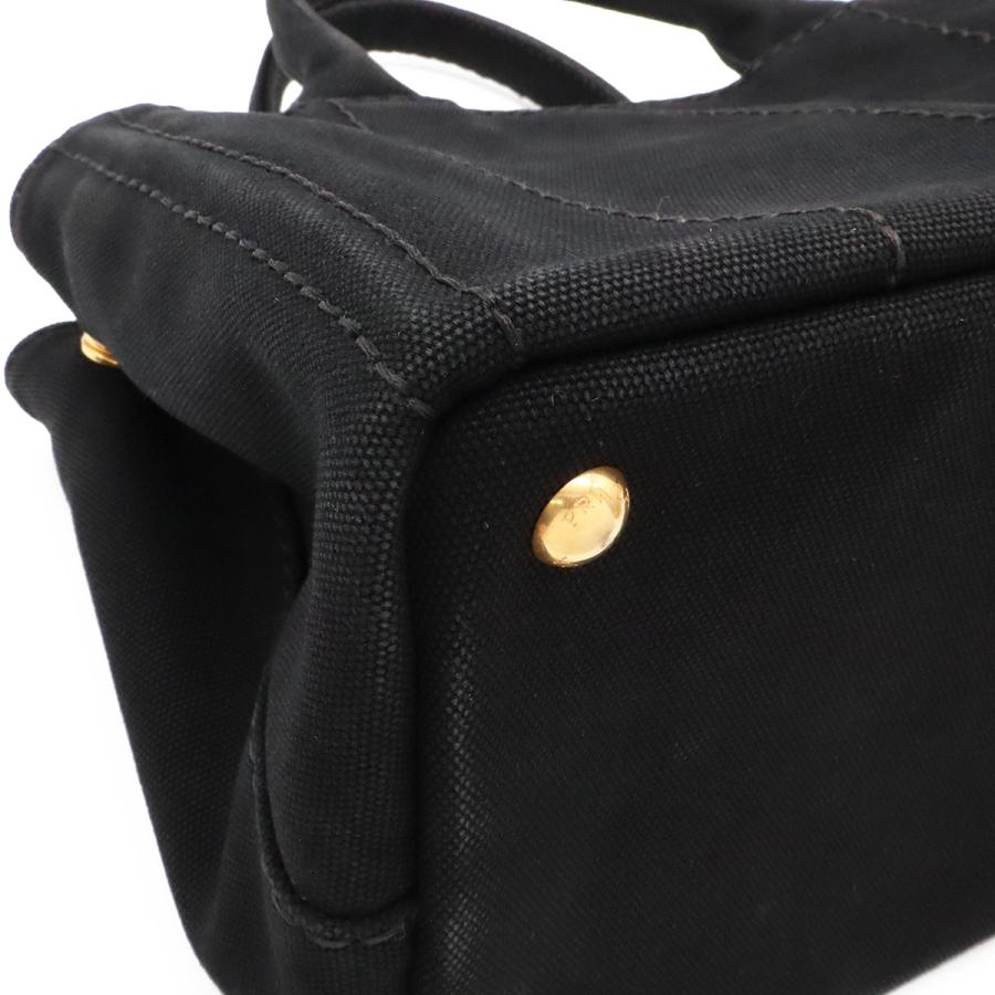 PRADA プラダ CANAPA カナパ トートバッグ ハンドバッグ 2WAY ショルダーバッグ キャンバス NERO 黒 ブラック ゴールド金具 B2439G | PRADA | 02