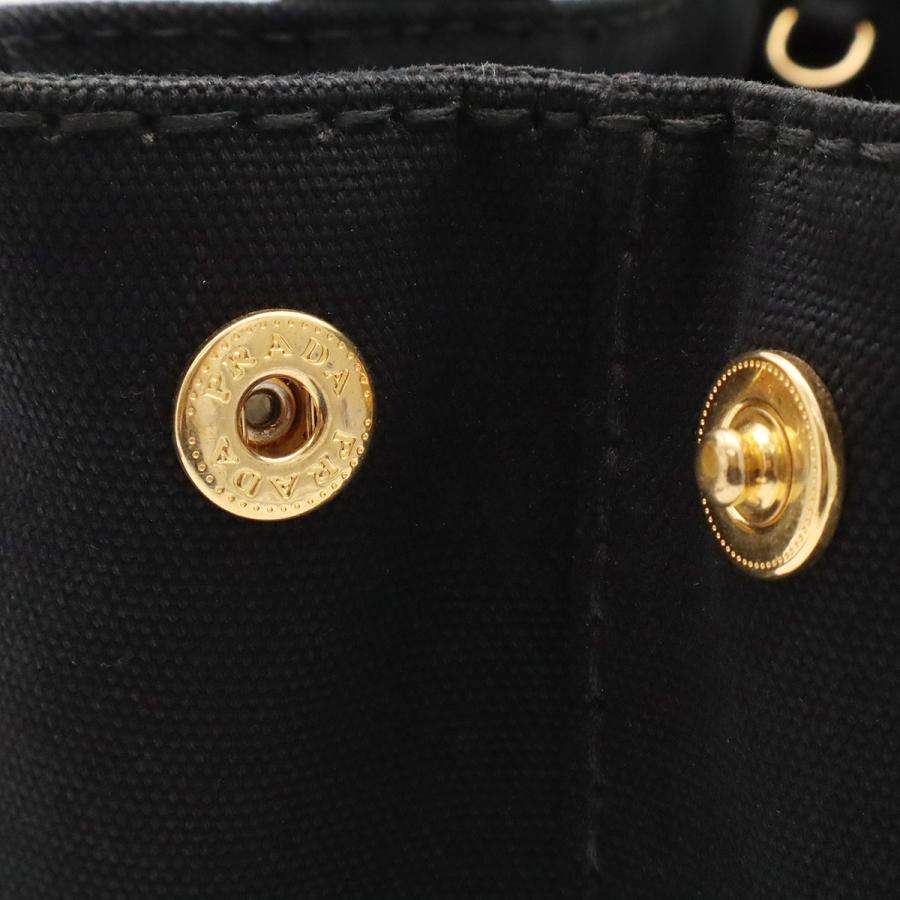 PRADA プラダ CANAPA カナパ トートバッグ ハンドバッグ 2WAY ショルダーバッグ キャンバス NERO 黒 ブラック ゴールド金具 B2439G | PRADA | 05
