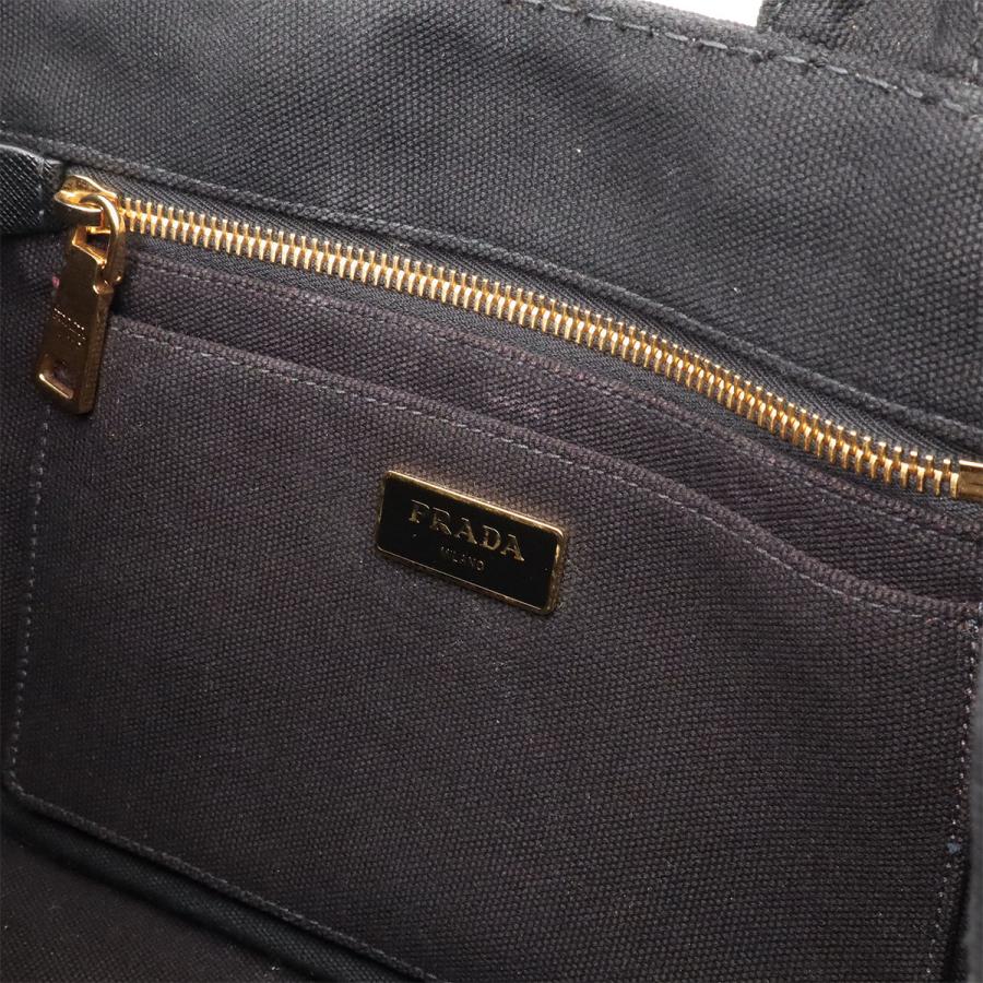 PRADA プラダ CANAPA カナパ トートバッグ ハンドバッグ 2WAY ショルダーバッグ キャンバス NERO 黒 ブラック ゴールド金具 B2439G | PRADA | 07