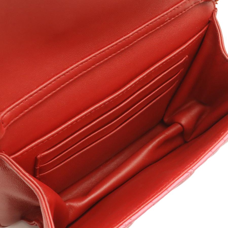 Christian Dior クリスチャン ディオール カナージュ ポシェット ミニバッグ ショルダーバッグ チェーンショルダー レザー レッド 赤 | Christian Dior | 05