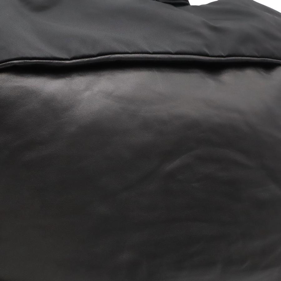 PRADA プラダ リバーシブル トートバッグ 2WAY ショルダーバッグ ナイロン レザー NERO ブラック 黒 シルバー金具 国内ブティック購入品 | PRADA | 06