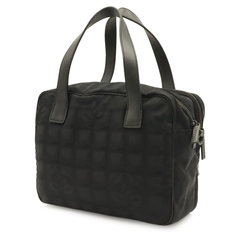 CHANEL シャネル ニュートラベルライン ハンドバッグ トートバッグ ミニバッグ ナイロンジャガード レザー ブラック 黒 ストラップ欠品 | CHANEL | 01