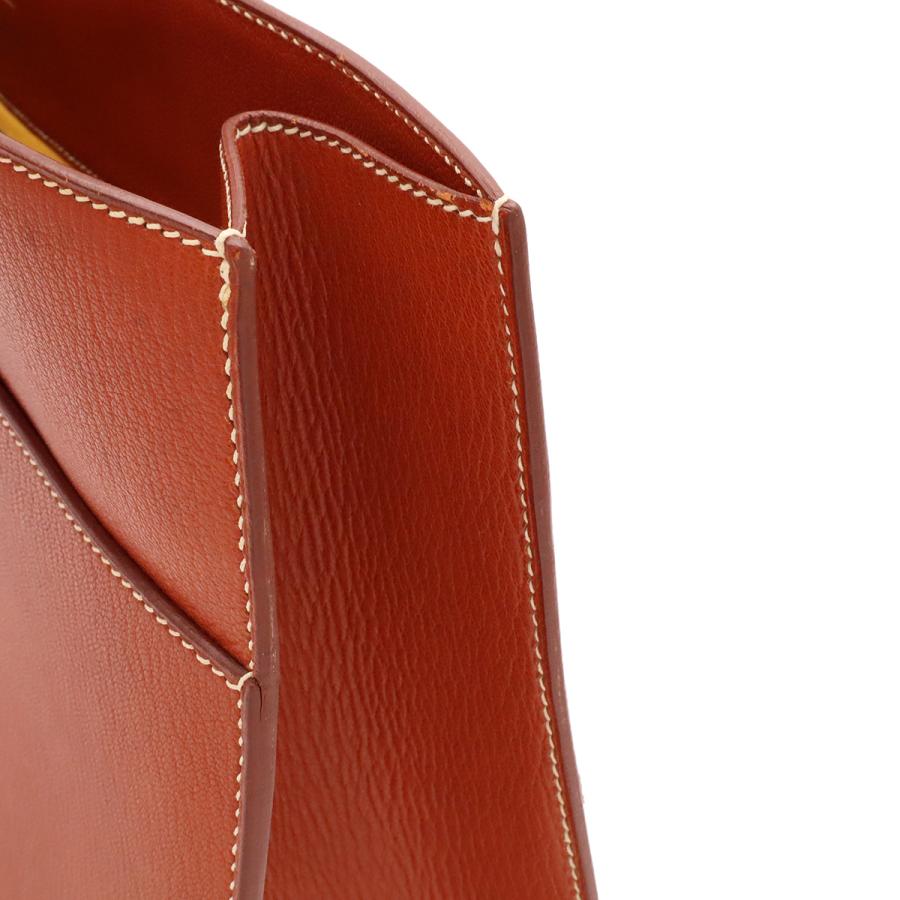 HERMES エルメス ホワイトバスGM ハンドバッグ ビジネスバッグ シェーブル レザー ノアゼット ブラウン シルバー金具 □D刻印 | HERMES | 04