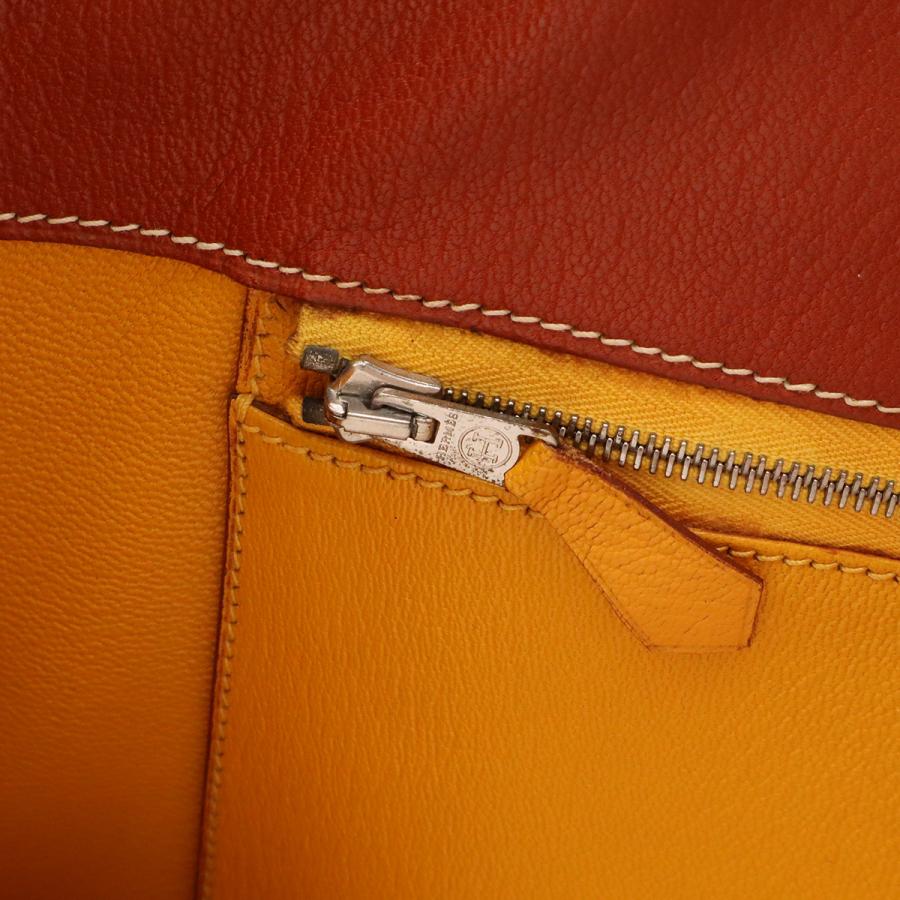 HERMES エルメス ホワイトバスGM ハンドバッグ ビジネスバッグ シェーブル レザー ノアゼット ブラウン シルバー金具 □D刻印 | HERMES | 05