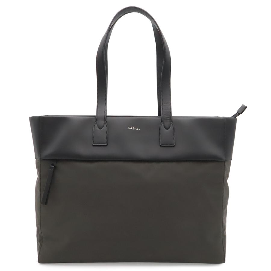 Paul Smith ポール スミス ポールスミス ビジネスバッグ ブリーフケース トートバッグ レザー ナイロン ブラック 黒 カーキ グレー | Paul Smith