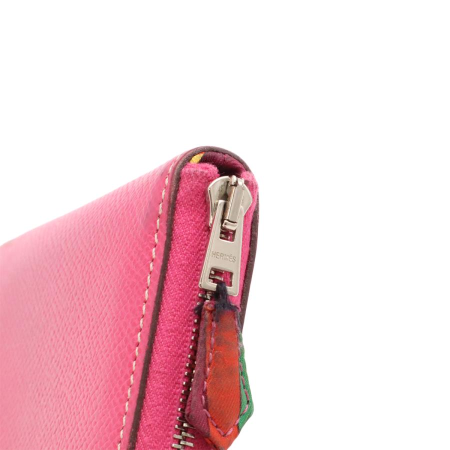 HERMES エルメス アザップシルクイン コンパクト コインケース 小銭入れ ラウンドファスナー ヴォーエプソン レザー ローズティリアン | HERMES | 03