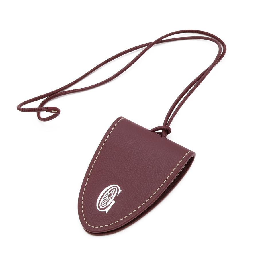 GOYARD ゴヤール クロ ユニバーサル バッグクリップ チャーム アクセサリー シュヴロッシュカーフスキン レザー ボルドー | GOYARD
