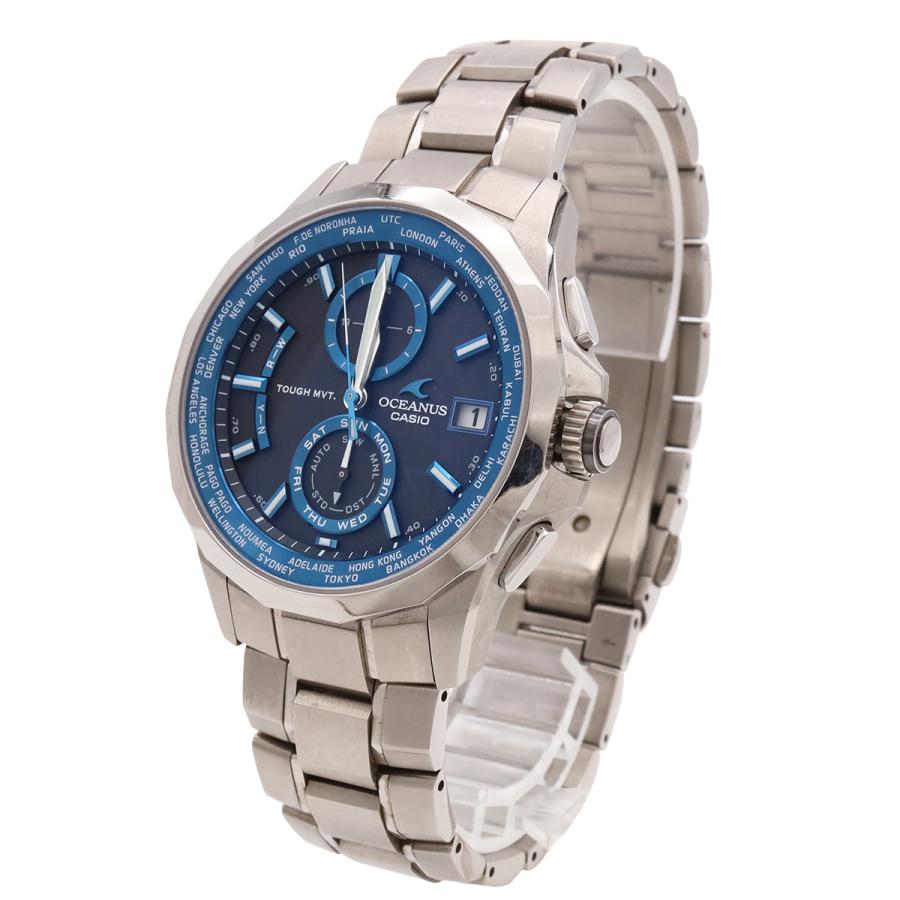 CASIO カシオ OCEANUS オシアナス マンタ チタン デイト 電波ソーラー ブラック文字盤 メンズ 腕時計 OCW-S2000-1AJF | CASIO | 01