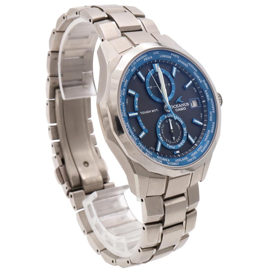 CASIO カシオ OCEANUS オシアナス マンタ チタン デイト 電波ソーラー ブラック文字盤 メンズ 腕時計 OCW-S2000-1AJF | CASIO | 02