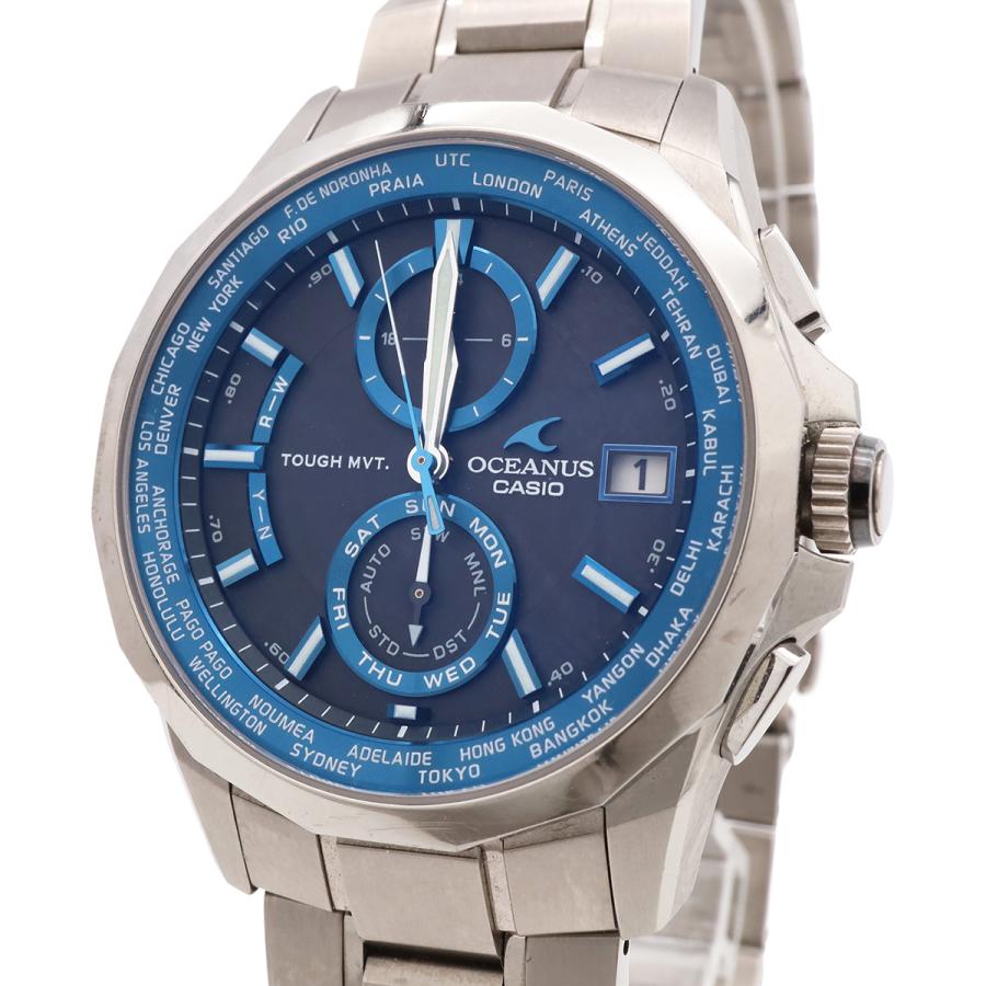 CASIO カシオ OCEANUS オシアナス マンタ チタン デイト 電波ソーラー ブラック文字盤 メンズ 腕時計 OCW-S2000-1AJF | CASIO | 03
