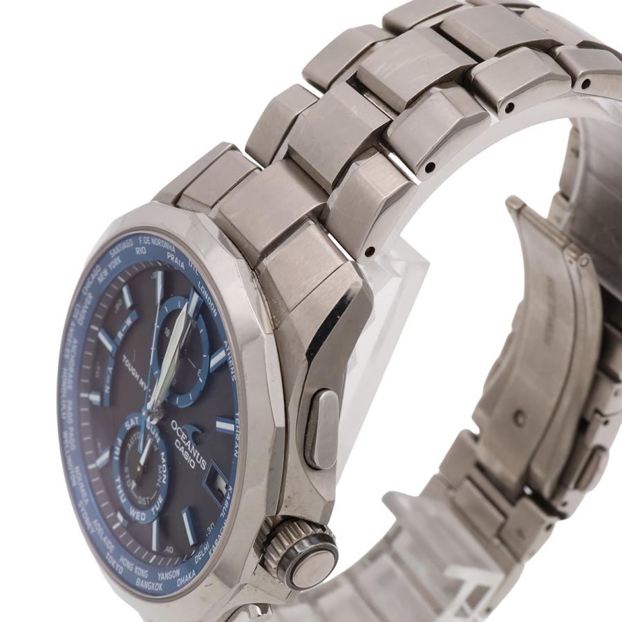 CASIO カシオ OCEANUS オシアナス マンタ チタン デイト 電波ソーラー ブラック文字盤 メンズ 腕時計 OCW-S2000-1AJF | CASIO | 05