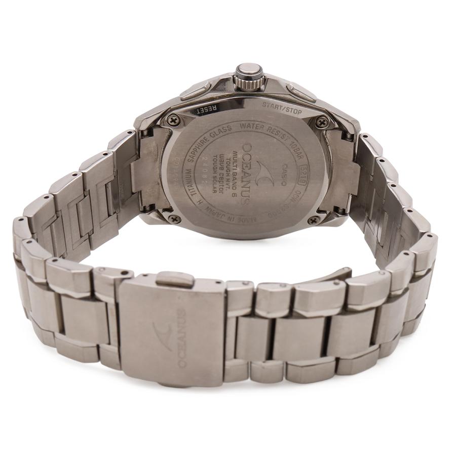 CASIO カシオ OCEANUS オシアナス マンタ チタン デイト 電波ソーラー ブラック文字盤 メンズ 腕時計 OCW-S2000-1AJF | CASIO | 06