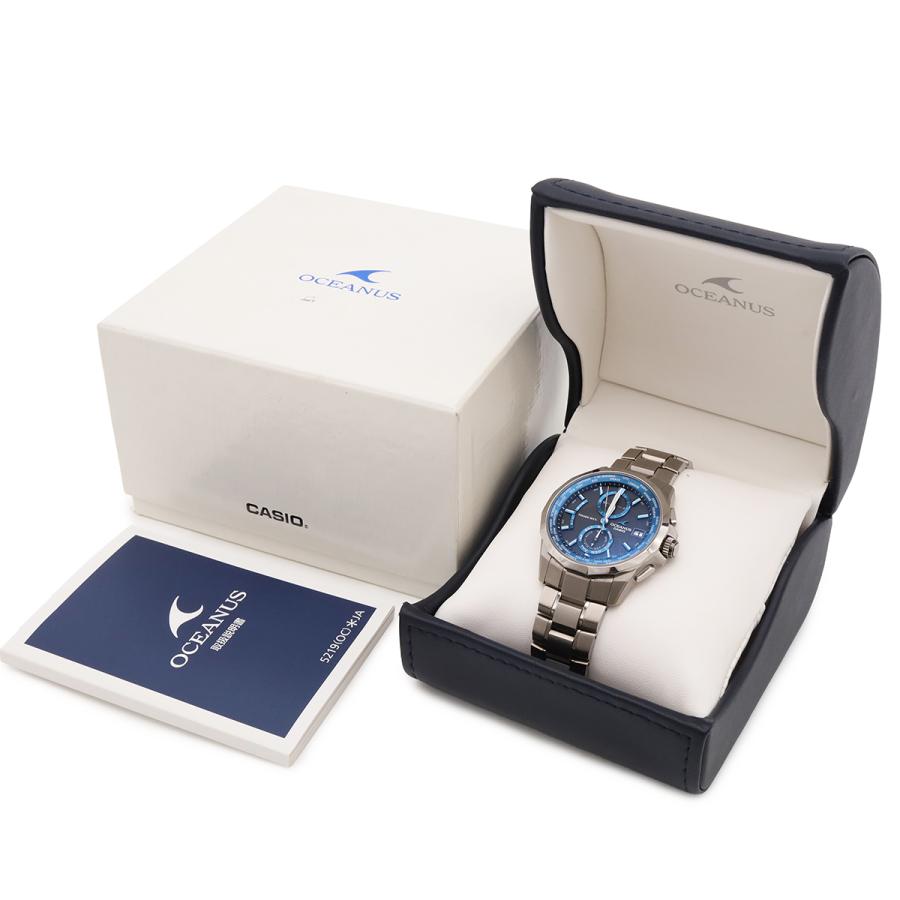 CASIO カシオ OCEANUS オシアナス マンタ チタン デイト 電波ソーラー ブラック文字盤 メンズ 腕時計 OCW-S2000-1AJF | CASIO | 08