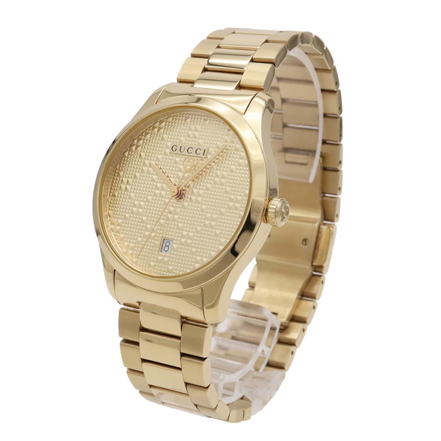 GUCCI グッチ Gタイムレス コレクション デイト SS ゴールド文字盤 メンズ クォーツ 腕時計 126.4　YA126461A | GUCCI | 01