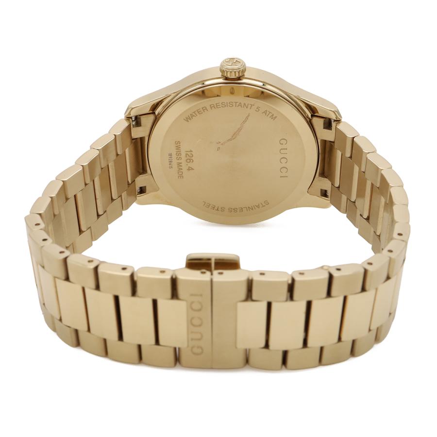 GUCCI グッチ Gタイムレス コレクション デイト SS ゴールド文字盤 メンズ クォーツ 腕時計 126.4　YA126461A | GUCCI | 06
